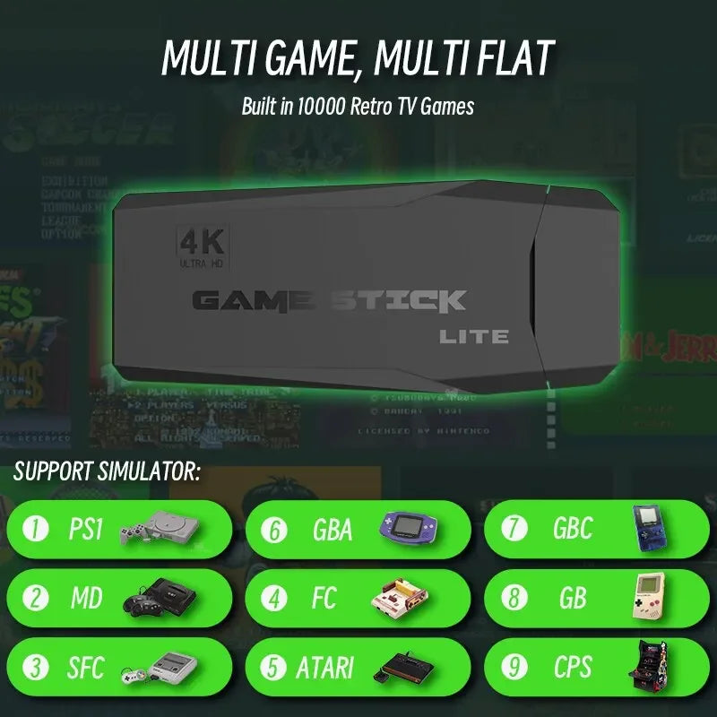 RetroPlay – Consola retro inalámbrica con 64GB