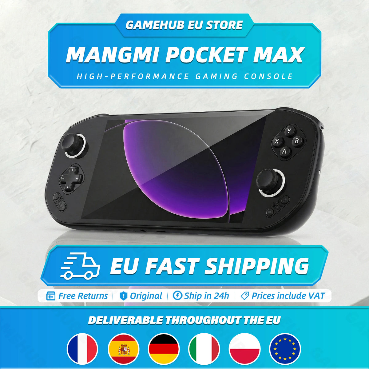 Pocket Max – Consola portátil OLED con batería 8000mAh